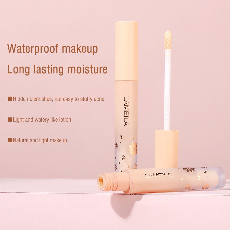 3 Colors Liquid Concealer High Covering  Moisturizing Oil Control Foundation Invisible Pores Dark Circles Freckle Face Makeup