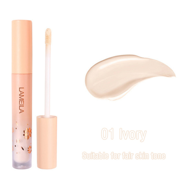3 Colors Liquid Concealer High Covering  Moisturizing Oil Control Foundation Invisible Pores Dark Circles Freckle Face Makeup