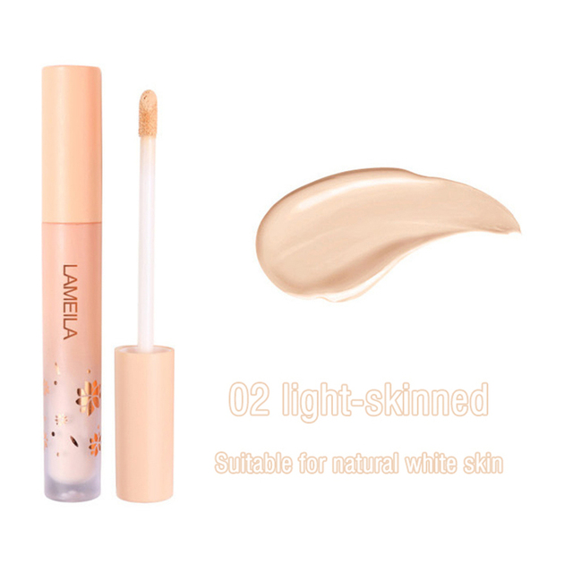 3 Colors Liquid Concealer High Covering  Moisturizing Oil Control Foundation Invisible Pores Dark Circles Freckle Face Makeup