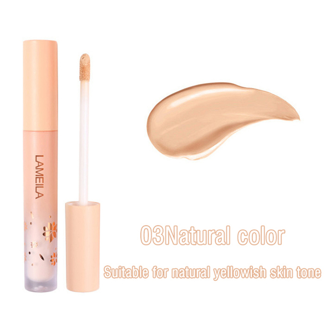 3 Colors Liquid Concealer High Covering  Moisturizing Oil Control Foundation Invisible Pores Dark Circles Freckle Face Makeup