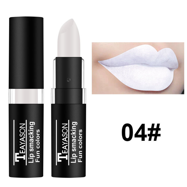 Sexy Red Matte Lipstick Nude Velvet Lip White Black Green Waterproof Long-Lasting Makeup