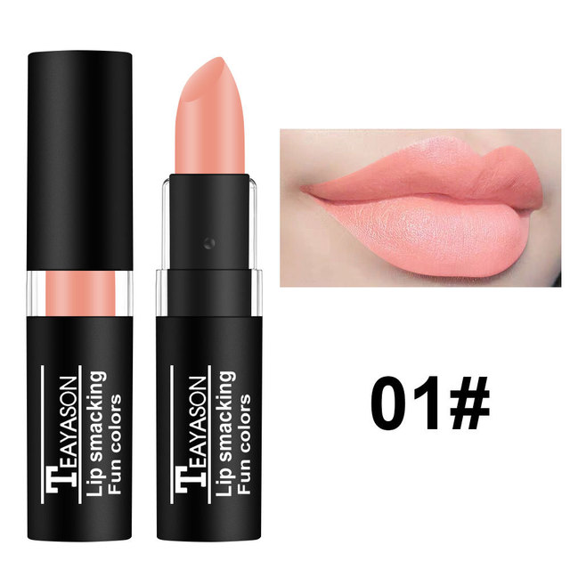Sexy Red Matte Lipstick Nude Velvet Lip White Black Green Waterproof Long-Lasting Makeup