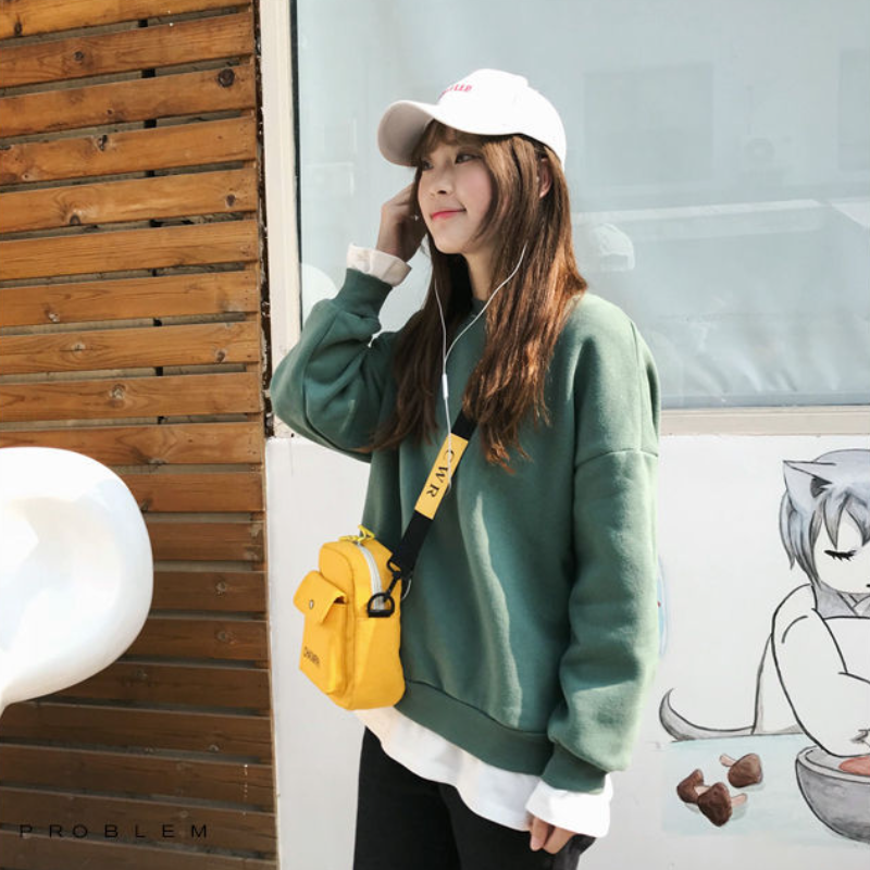 Women Shoulder Bag Fashion Pure Color Casual Tote Outdoor Bag Canvas Other Women's Bags