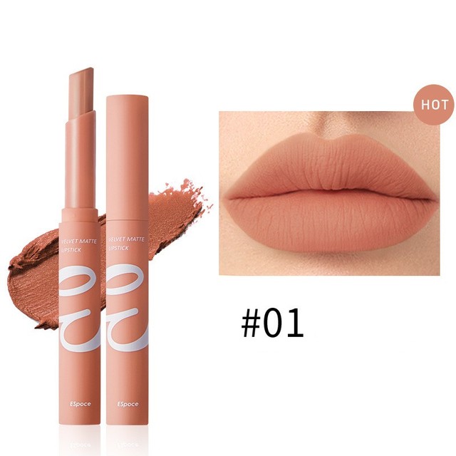 Waterproof Matte Velvet Lipstick  12 Colors Long Lasting Red  Pink Lipsticks Non Stick Nude Series  Makeup