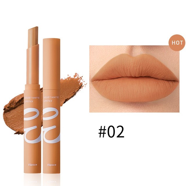 Waterproof Matte Velvet Lipstick  12 Colors Long Lasting Red  Pink Lipsticks Non Stick Nude Series  Makeup