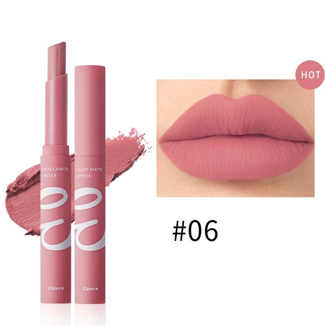 Waterproof Matte Velvet Lipstick  12 Colors Long Lasting Red  Pink Lipsticks Non Stick Nude Series  Makeup