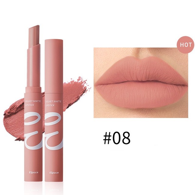 Waterproof Matte Velvet Lipstick  12 Colors Long Lasting Red  Pink Lipsticks Non Stick Nude Series  Makeup
