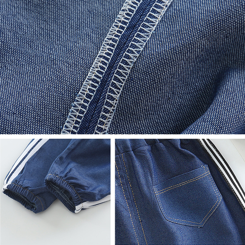 [D314] 2-7 Years Kids Jeans Trousers Clothing Elastic Waist Shorts Boy Children Denim Pants Summer Trousers