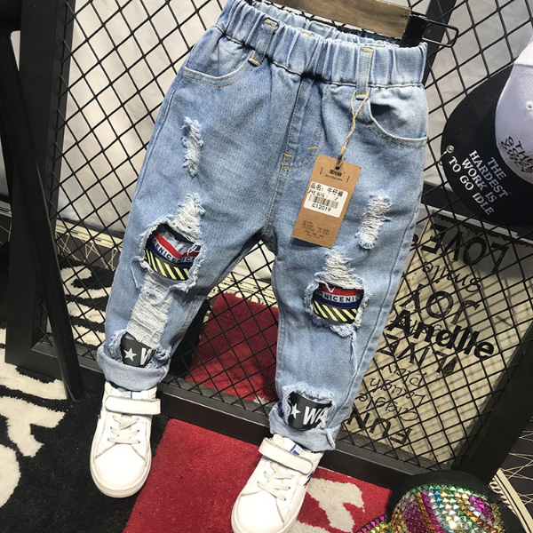 Children's Pants Spring Kids Pants Baby Boys Jeans Children Jeans For Baby Boys Casual Denim Trousers