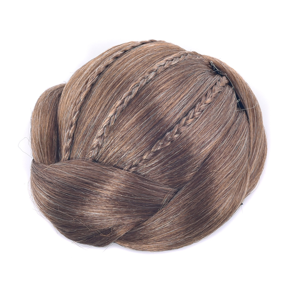 Wigs Ball head braid package high temperature silk bun women&apos;s hair set