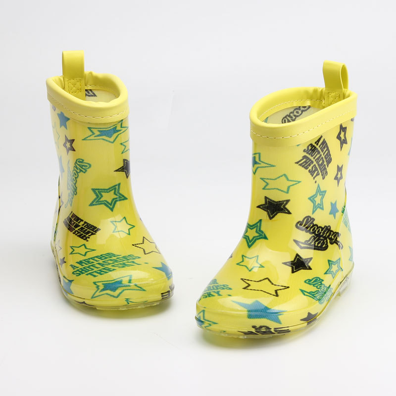 Cartoon Bow Rain Boots Kids for Boy Girls Rain Boots PVC Water Shoes Water Shoes