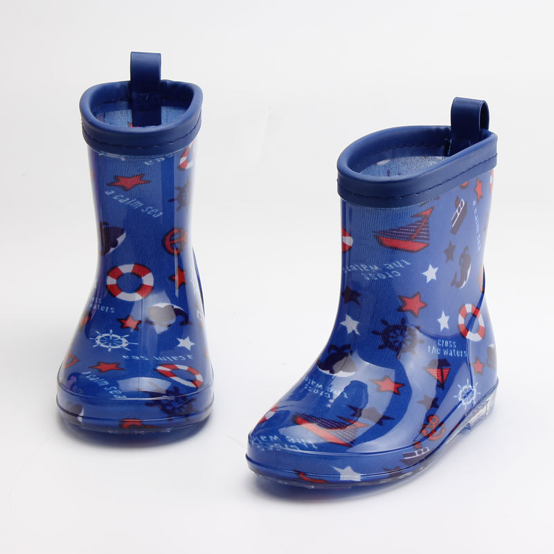 Cartoon Bow Rain Boots Kids for Boy Girls Rain Boots PVC Water Shoes Water Shoes