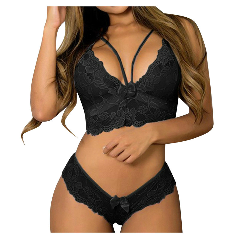 Sexy Lingerie Women Underwear Set Lace Floral Push Up Bra And Panty Set Lady Fashion