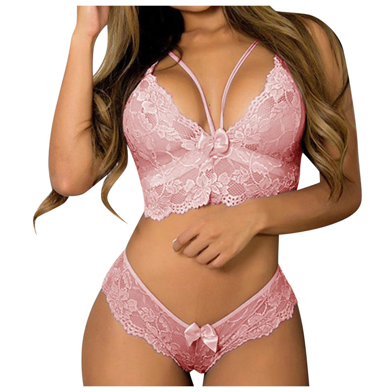 Sexy Lingerie Women Underwear Set Lace Floral Push Up Bra And Panty Set Lady Fashion