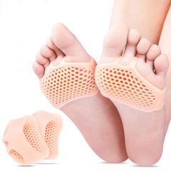Dropshipping Silicone Padded Forefoot Insoles Shoes Pad Gel Insoles Breathable Health Shoe Care as picture