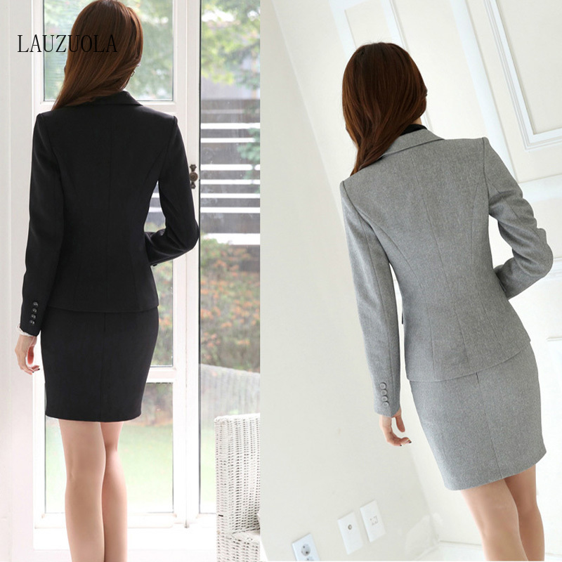 Formal Uniform Women Business Suit Office Sets Elegant Fashion Costumes Long  Suits & Separates