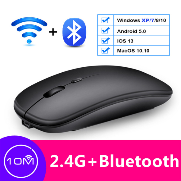 Wireless Mouse Rechargeable Bluetooth Mouse Noiseless Mause Wifi Mice USB Mice For PC Mouse