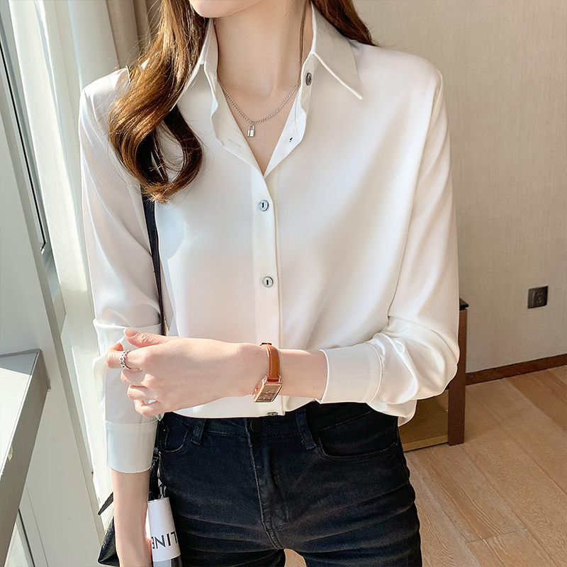 Blusas Blouses Femme Long Sleeve Green White Blouse Women Tops Blouse Women Blusas  Tops