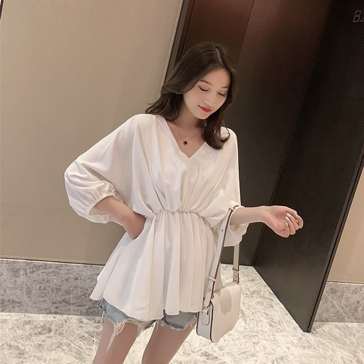 Blouse Women V-neck Shirt Female Autumn 2020 Loose Shirt Top Blusas Ropa De Tops