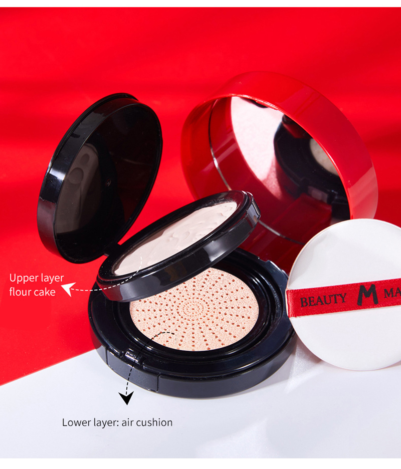 Double-layer Air Cushion Pressed Powder Foundation Anti-perspiration Makeup