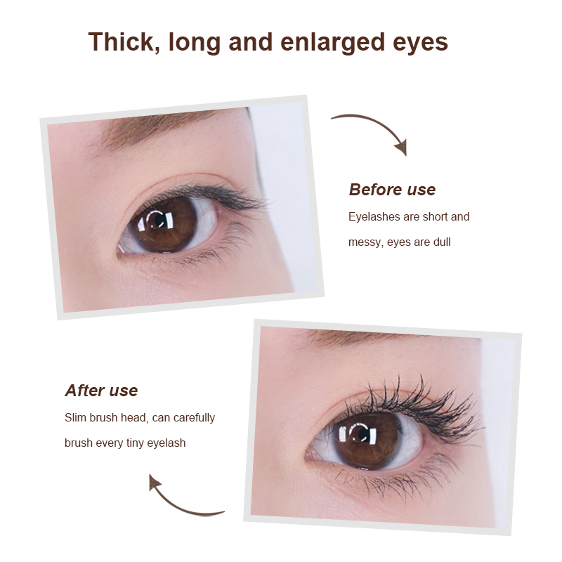 Ultra-fine Mascara Waterproof And Non-smudge Natural Thick Curling Fine Brush Mascara Individual Makeup