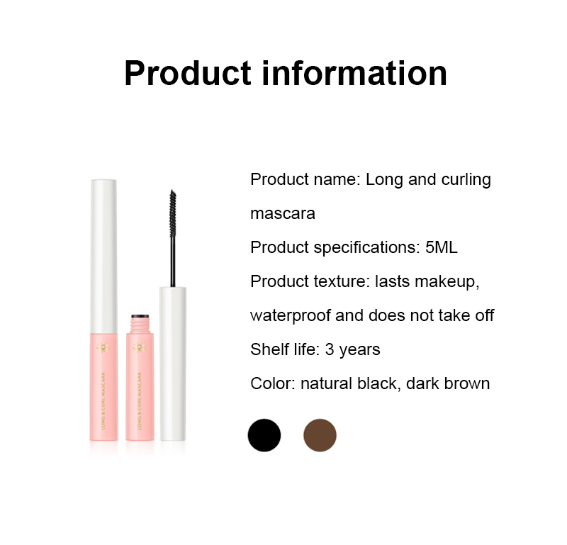 Ultra-fine Mascara Waterproof And Non-smudge Natural Thick Curling Fine Brush Mascara Individual Makeup