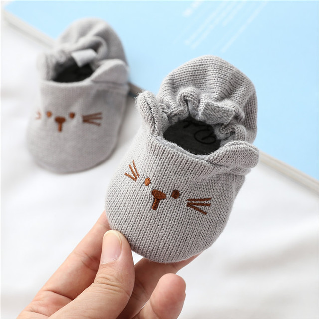 Toddler Girl Knitted Shoes First Walkers Snow Boots Newborn Baby Autumn Winter Socks