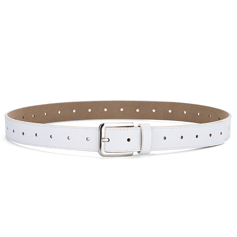 Women jeans decorative casual simple leather belt luxury brand new alloy pin buckle youth students wild  Belts