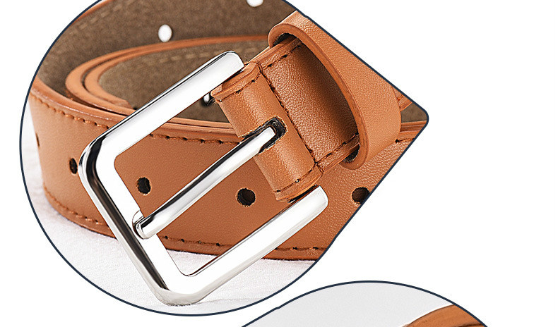 Women jeans decorative casual simple leather belt luxury brand new alloy pin buckle youth students wild  Belts