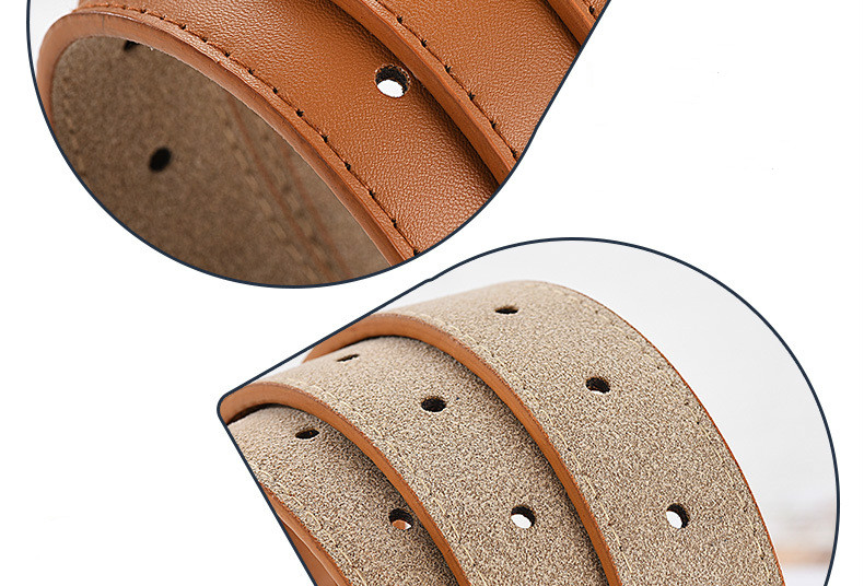 Women jeans decorative casual simple leather belt luxury brand new alloy pin buckle youth students wild  Belts