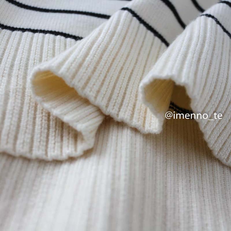 Klkxmyt Za Sweaters Women 2022 Fashion Stripe Loose Zipper Knitting Sweaters Vintage Long Sleeve Asymmetry  Tops