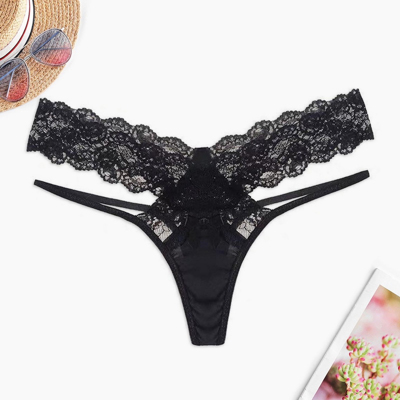 Summer Sexy Underwear Women G String Hollow Out Lingerie Seamless Thong Floral Panties Fitness Tangas Women  Lingerie