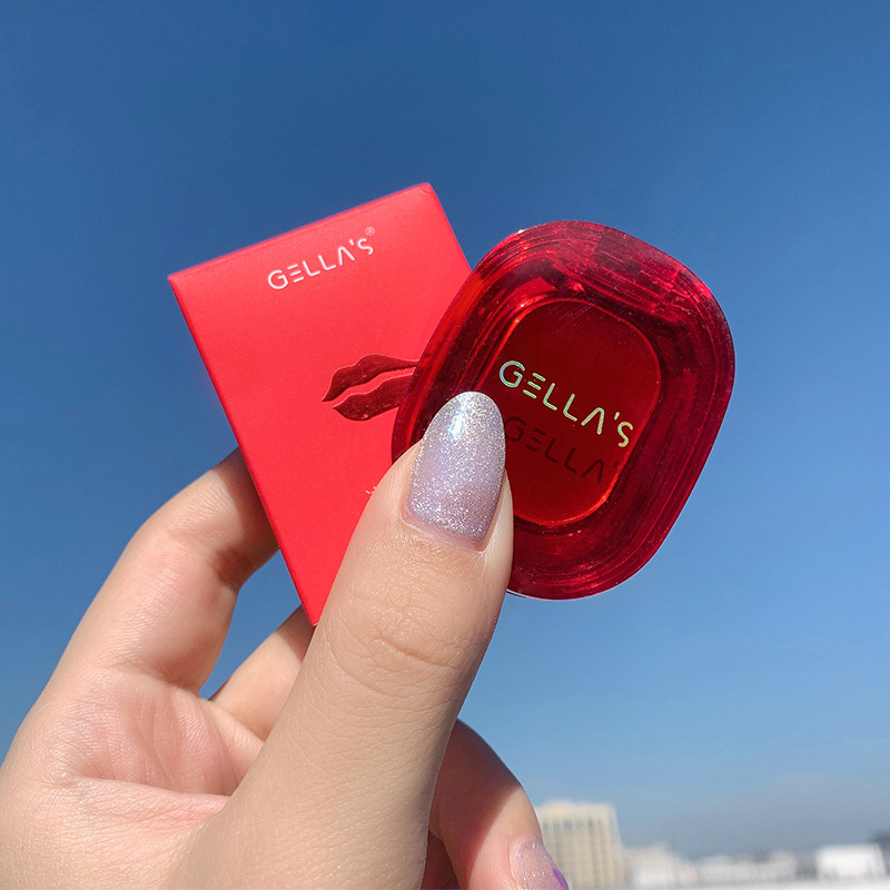 1Pc Ice Crystal Lip Balm Moisturize Lipstick Lasting Waterproof Non-stick Cup Not Fade with Brush Lip Tint Pigment Lip Makeup