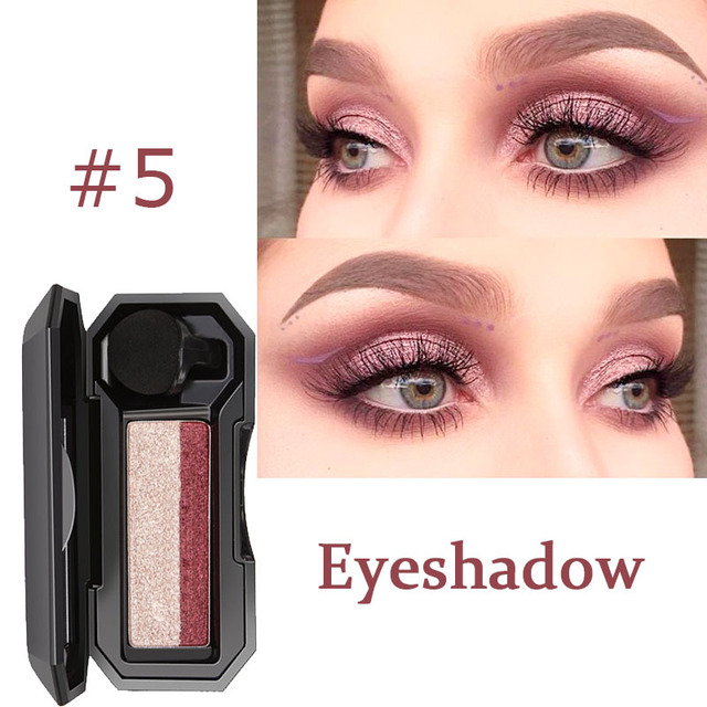 Double Color Lazy Eye Shadow Makeup Palette Glitter Palette Eyeshadow Pallete Waterproof Glitter Eyeshadow Makeup