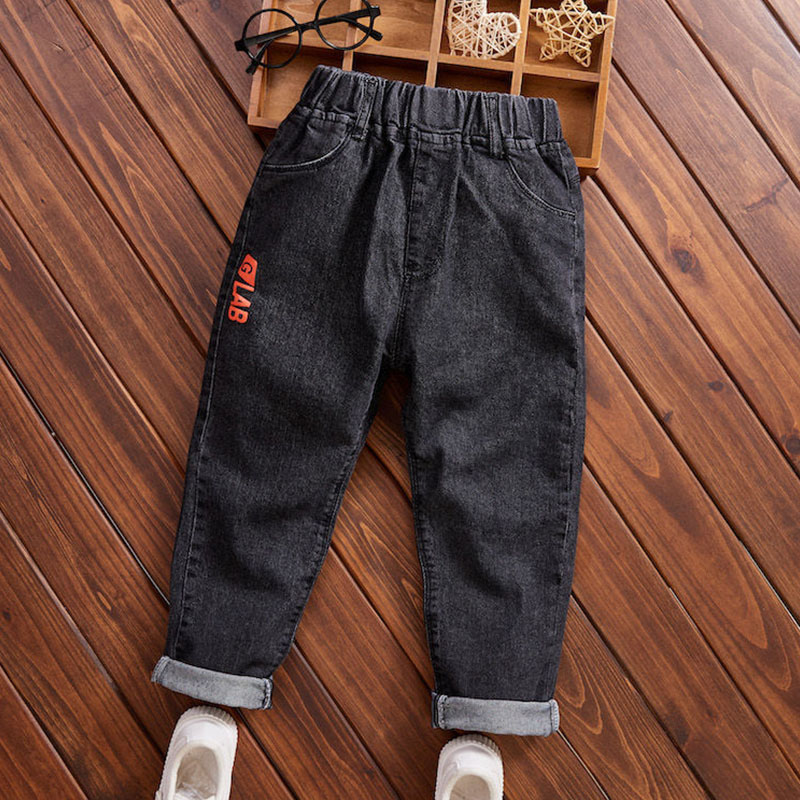 Teenager Boys Casual Jeans 2022 New Fashion Solid Color Pants for Kids Toddler Girl Boy Denim Trousers