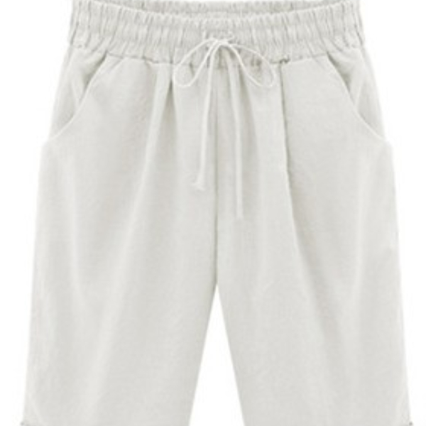 Summer shorts Women Summer Bermuda Shorts Large Size 8xl Loose Casual Sports Stretchy Cotton Straight Leg Breathable Shorts