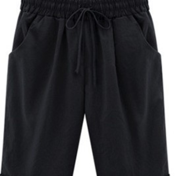 Summer shorts Women Summer Bermuda Shorts Large Size 8xl Loose Casual Sports Stretchy Cotton Straight Leg Breathable Shorts