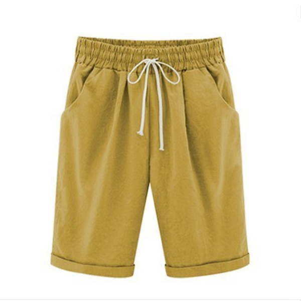 Summer shorts Women Summer Bermuda Shorts Large Size 8xl Loose Casual Sports Stretchy Cotton Straight Leg Breathable Shorts