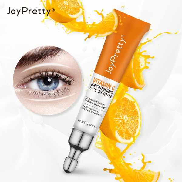 JoyPretty Vitamin C Eye cream Whitening Dark Circles Removal Fade Eye Bags Anti Wrinkle Serum Brightening Skin Care