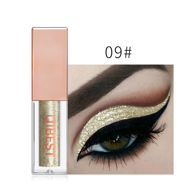 QIBEST 15 Colors Liquid Pigment Eyeshadow Waterproof Glitter Shimmer Metallic Highlighter Brighten Eye Makeup