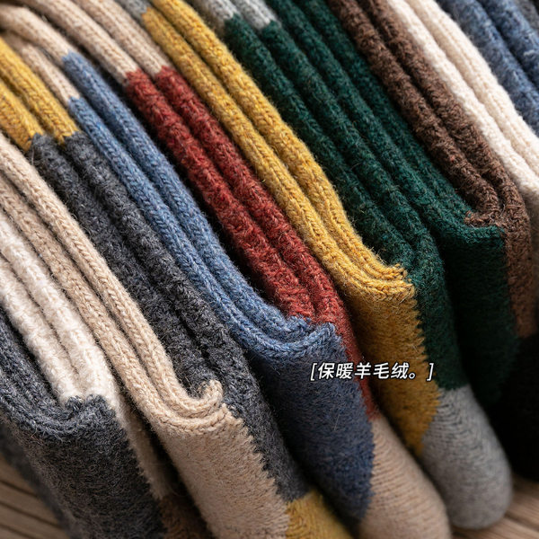 5PCS Socks Women 2022 New Cotton Socks Fashion Autumn Winter Socks Warm Patchwork Color Long Socks