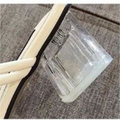 Summer Women Slippers Thick Heel Transparent Ladies Shoes Colorful Rivets Low Heels Fashion Sandals for Girls High Heels Sandals