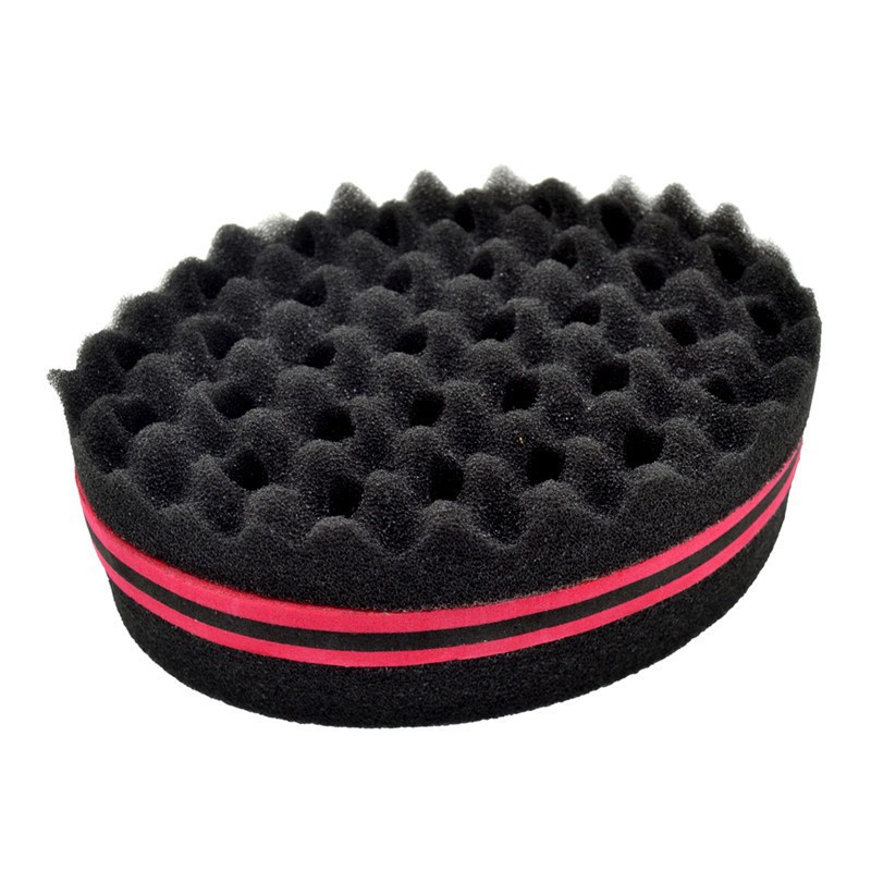 1 pcs double-sided magic twist sponge with hole 145 * 96 * 45mm-random color