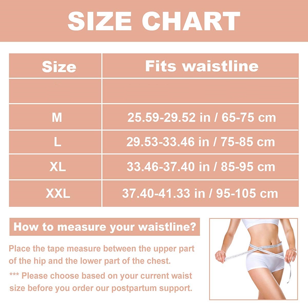 Postpartum Support Recovery Belly Belt Body Shaper Corset Belt with High Elastic for Women