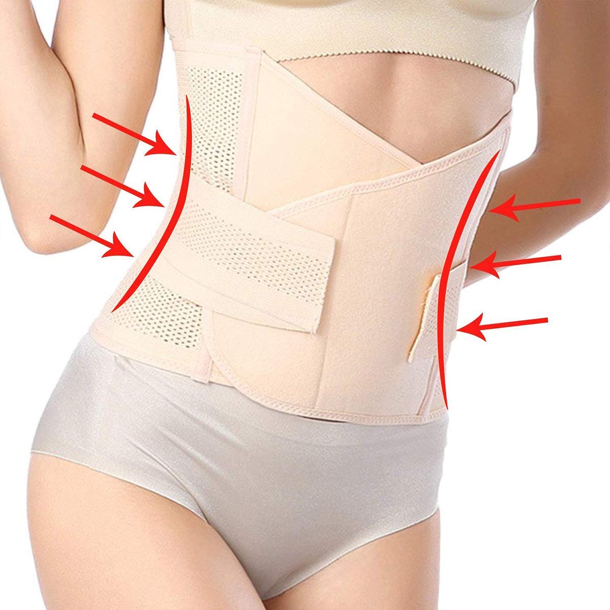 Postpartum Support Recovery Belly Belt Body Shaper Corset Belt with High Elastic for Women