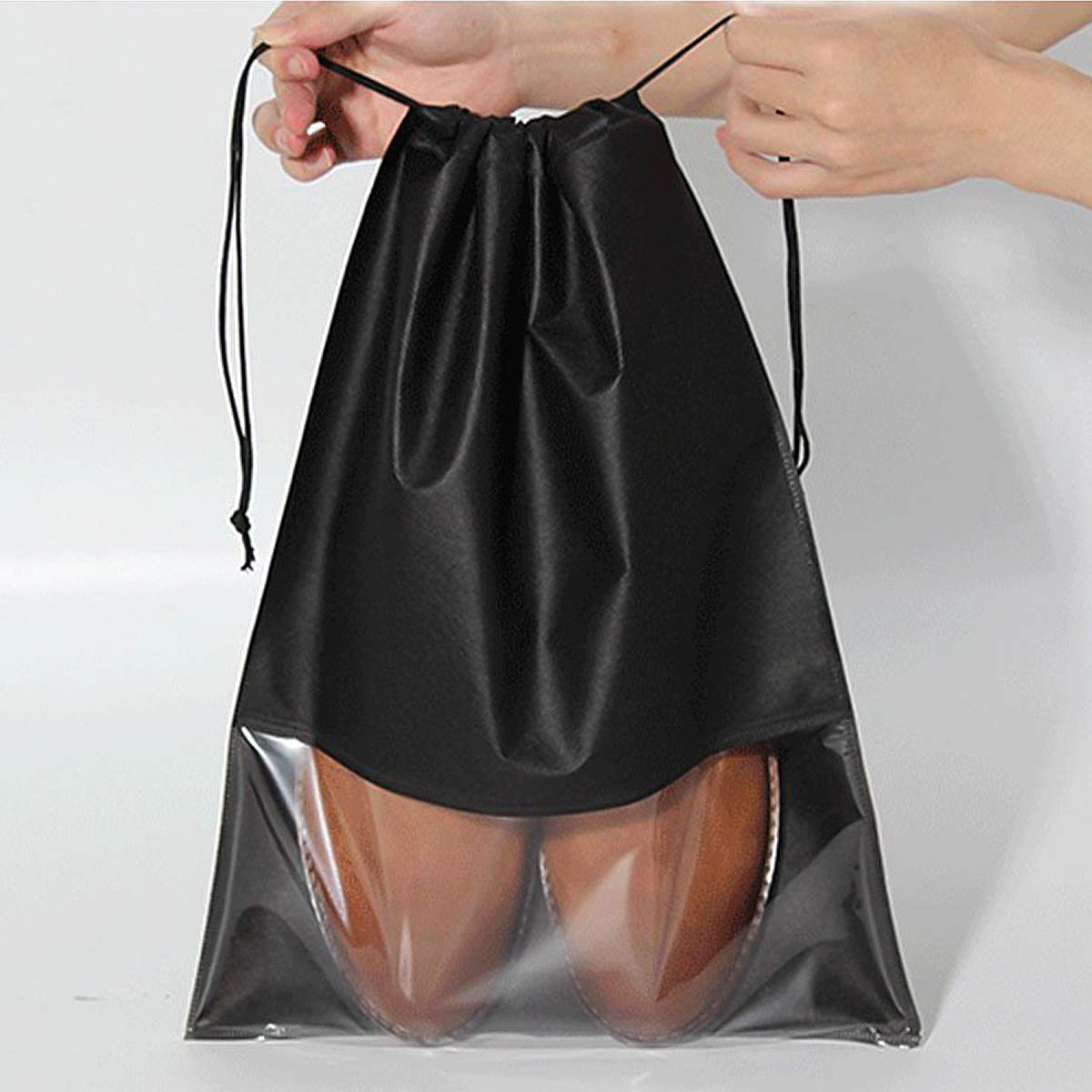 10 Pcs Travel Shoes Bag, Portable Shoe Organizer Pouch Drawstring Non-Woven Shoe Storage Bag