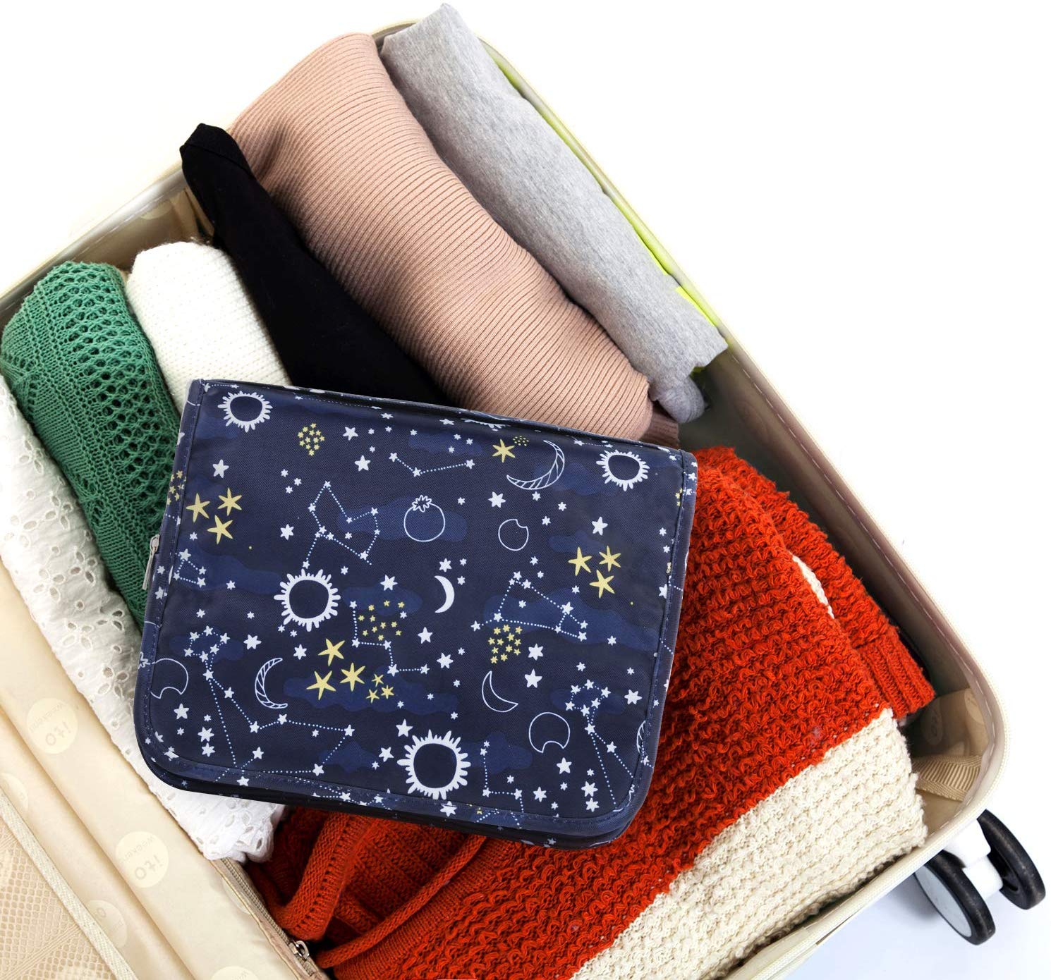 Travel Hanging Toiletry Wash Bag Makeup Cosmetic Organizer for Women Girls Kids Waterproof