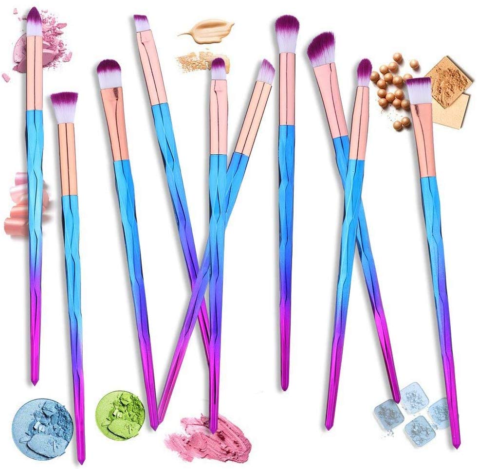 Makeup Brush Set - Cosmetics Make up Synthetic Bristles Brushes Sets