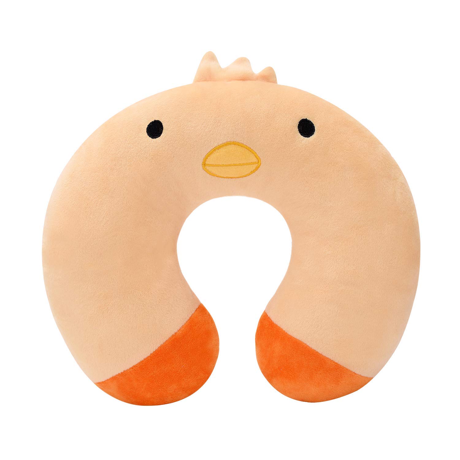 Kids Travel Pillow Children Neck Pillow Chin &amp; Neck Support Cushion with Animal Super Soft Cover