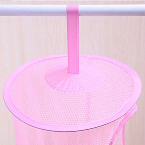 1 Piece Foldable Mesh Basket Hanging Storage 3 Compartments Sorter Laundry Toys Shoes